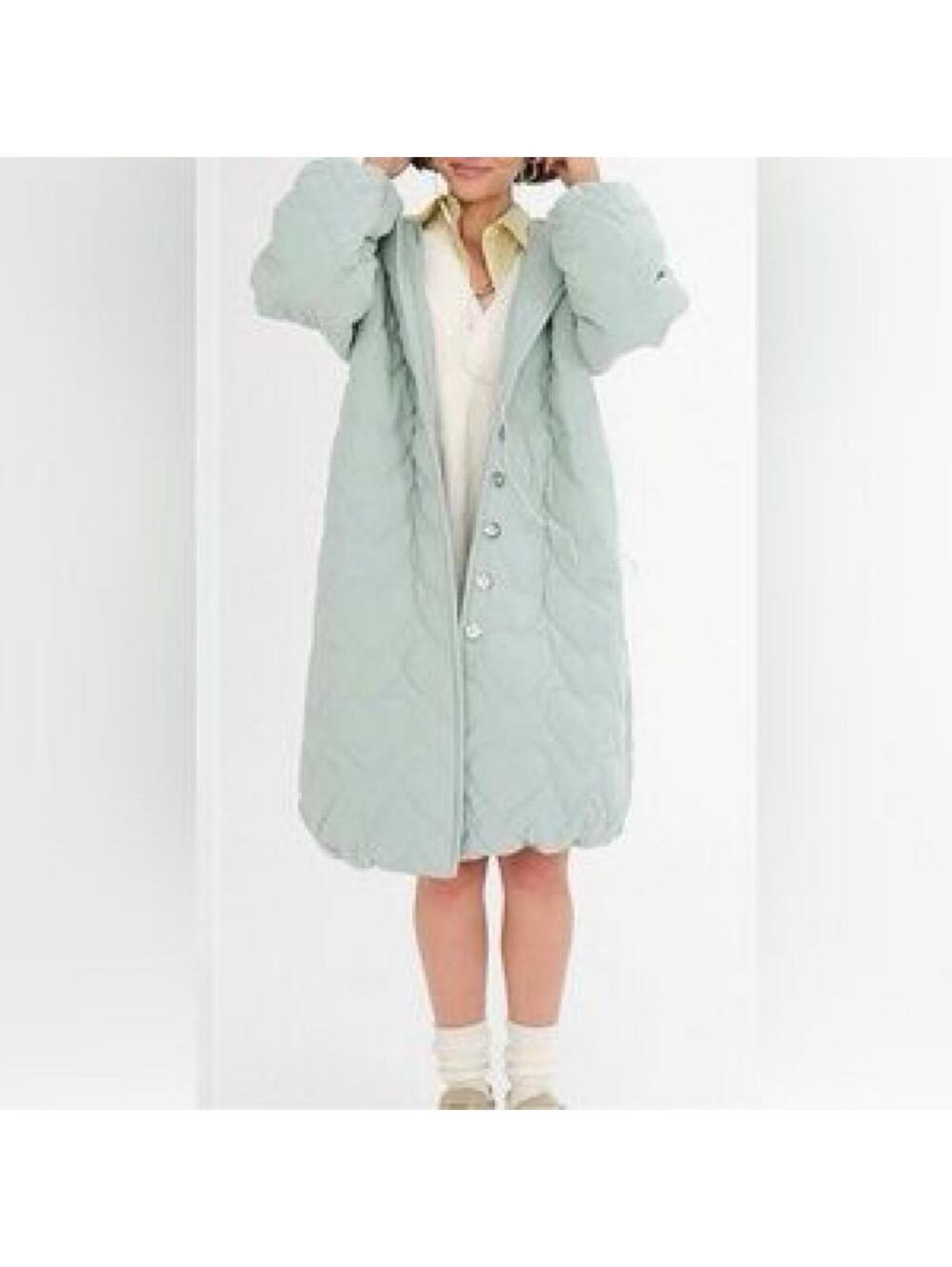 For love & lemons long heart puffer coat